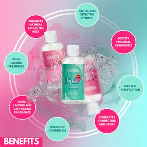Intivita La Flor Intimate Soap Feromonas & Collagen Mint & Alum pH Balance Cleansing Moisturizing Soothing Gentle Moisture 250 ML Daily Floral Scent for Sensitive Skin Hydrating