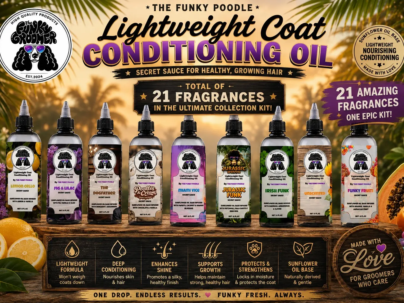 Complete Fragrance Kit - 2oz Coat Conditioning Oil