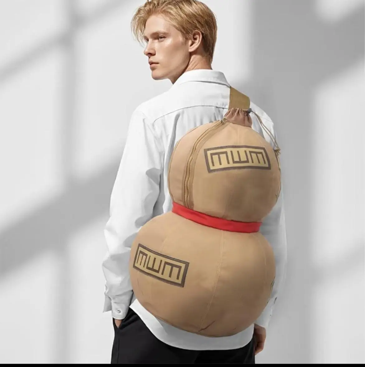 Gourd-shaped bags, anime-themed backpacks, gym bags
