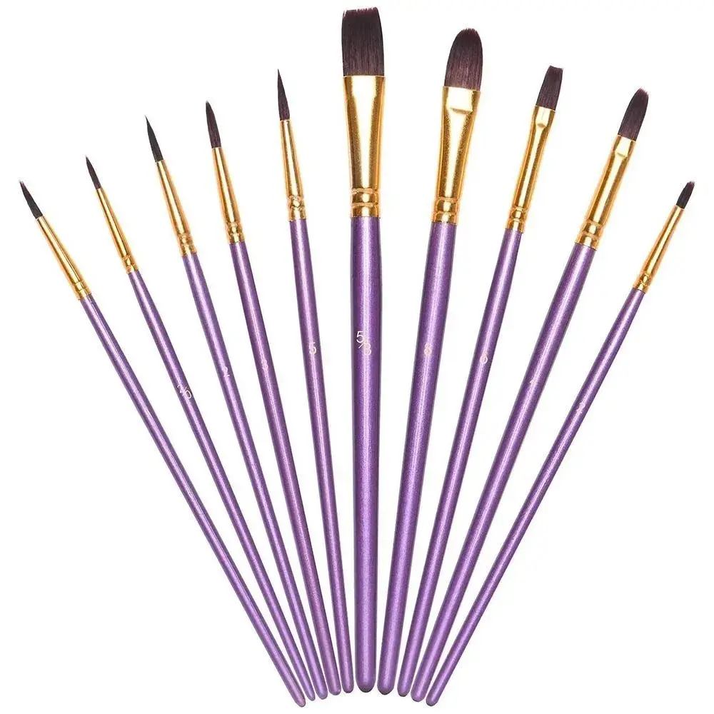 Ultra-Fine Watercolor Acrylic Dual-Use Reinforced Brush Set, Durable Quick-Dry Art Brushes, Portable Outdoor Sketching Supplies