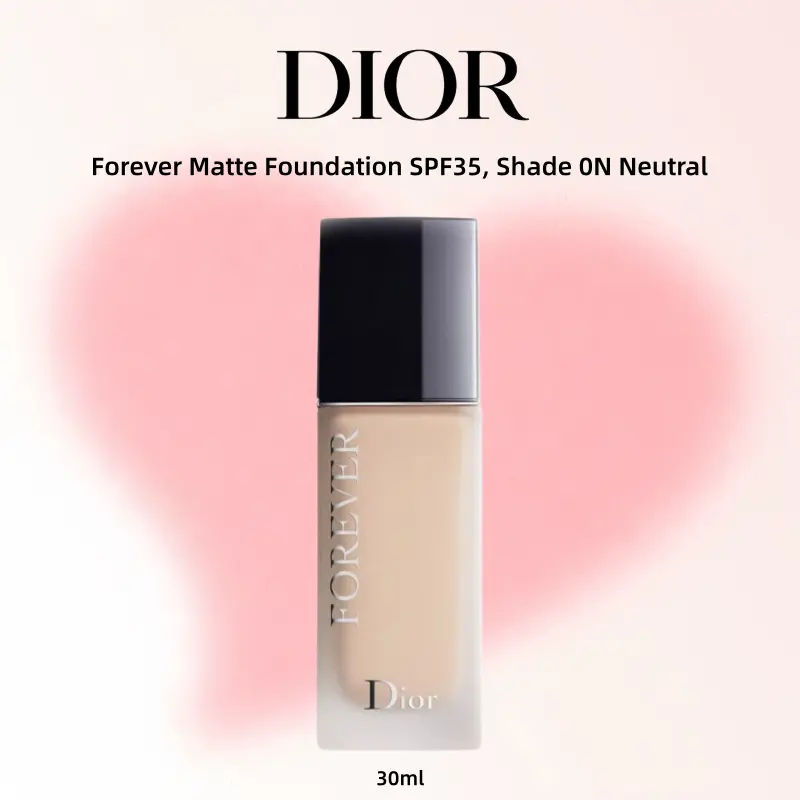Dior Forever Matte Foundation SPF35 Shade 0N Neutral 30ml - Smooth Finish, Long-Lasting Coverage, Ideal for All Skin Types