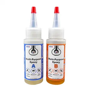Multi-Purpose Epoxy, Quick 30-Minute Set,  2-Part Epoxy Glue Kit for Tile, Metal, Ceramic, Glass, , Stone,  Bonding, Sandable, Paintable , Easy 1:1 Mix, 4 oz