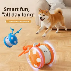 Durable Cat Toy Ball Self-Entertainment Gadget with Rope Pet Supplies Jumping Ball Teasing Cat Fun Toy