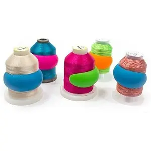 Lot of 48 Embroidery/Sewing Machine Thread Spools Savers - Mess Free Thread Spool  Unwinding