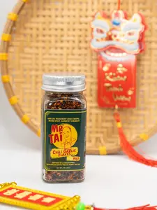 MILD - Chili Garlic Flakes - 50g (2oz) - Spicy, Garlicky Crunch Condiment