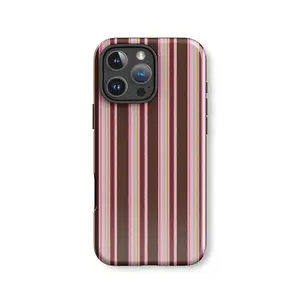 Stylish striped pattern dual-layer protective case, sturdy and durable 2-in-1 protective case, compatible with iPhone 17/16/15/14/13/12/11 Pro Max/Plus/Pro, Samsung Galaxy S25/S24/S23 Ultra series, couple's phone case.