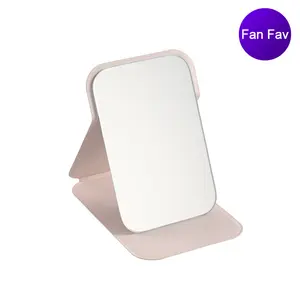 Small Makeup Mirror Compact Portable Pocket Mirror for Women Girls, Lightweight Mini Travel Mirror  (White)