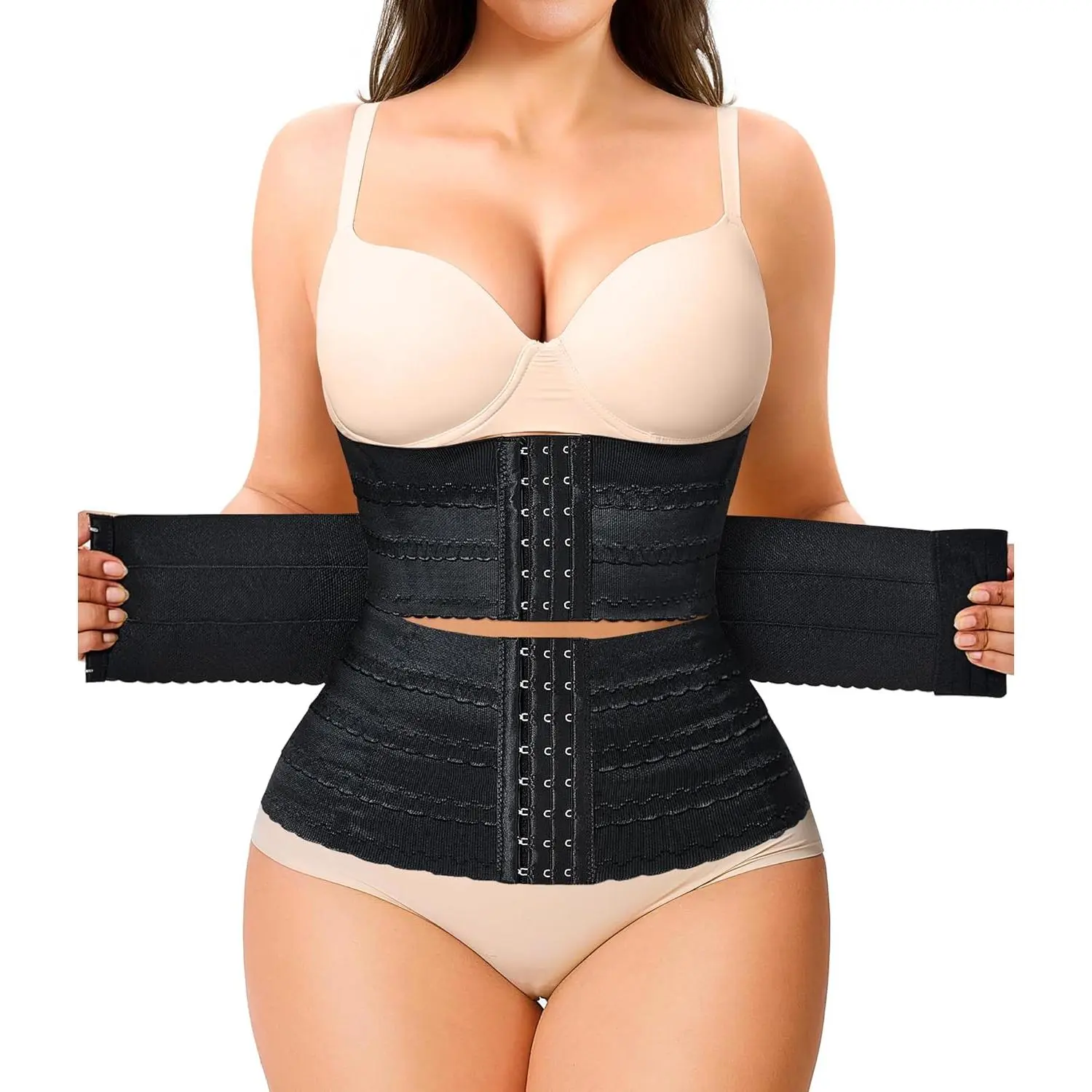 Waist Trainer for Women Corset Shapewear, Segmented Waist Cincher Tummy Control Workout Girdle