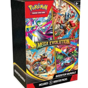 Pokémon Mega Evolution Booster Bundle - Includes 6 Booster Packs for Trading Card Game Collectors