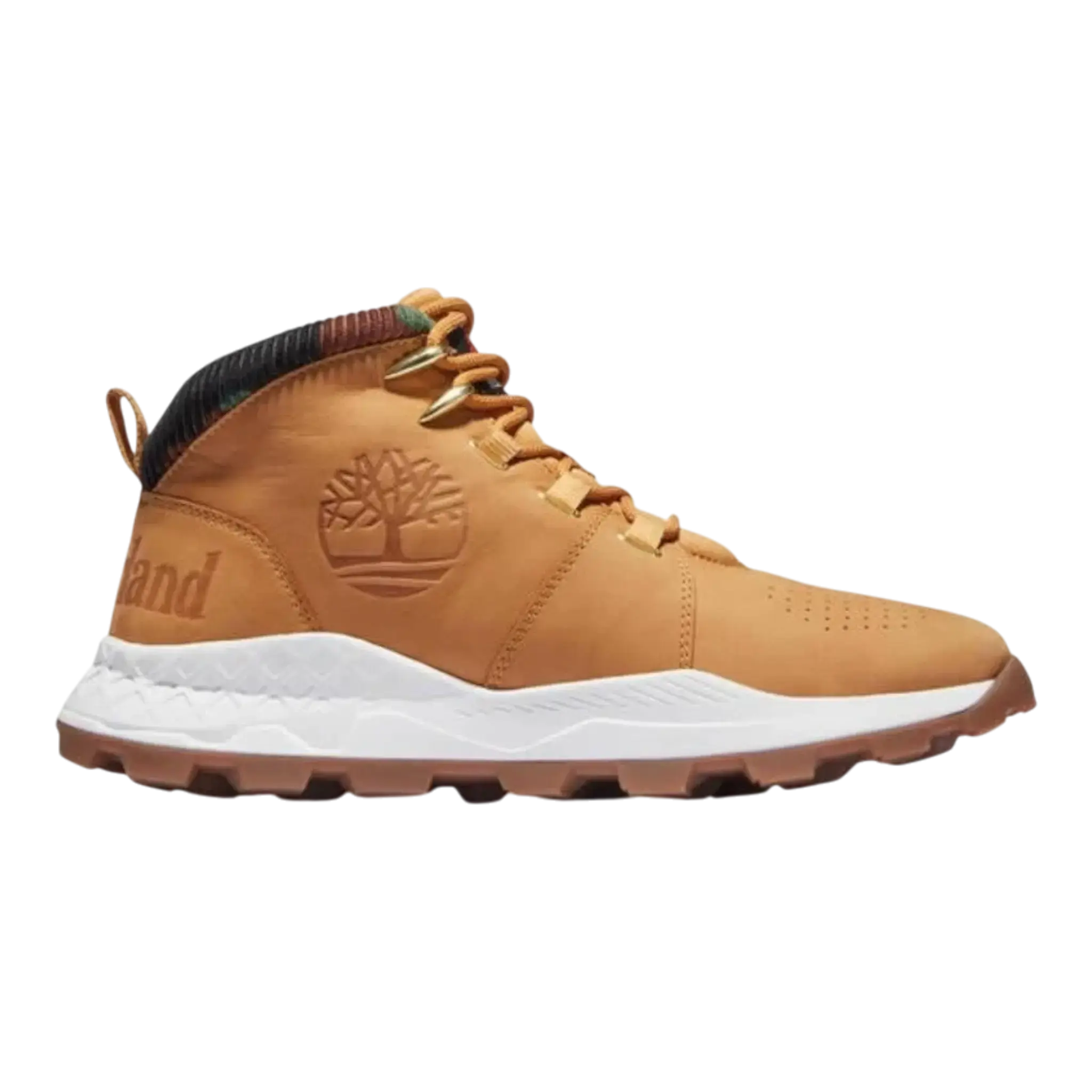 Timberland Brooklyn Mid Lace Up Boot in Wheat | Men's Mid-Top Timberland Brooklyn Mid Lace Up Boot in Wheat | Men's Mid-Top