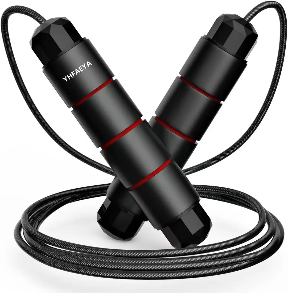 Jump Rope,Adjustable Jumping Rope,Tangle Free Fast Ball Bearings skipping rope,Suitable for Men, Women, and Kids,Fitness,Workout and Slimming at Home,School.