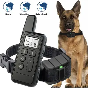 Rechargeable Dog Training Collar with 1650ft Remote 3 Modes Beep Vibration Shock IPX67 Waterproof Electric E-Collar for Small Medium Large Dogs Adjustable Nylon Strap Pet Behavior Aid