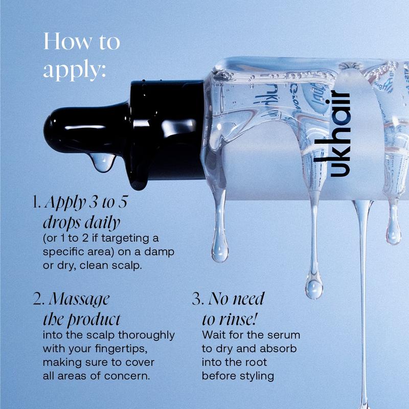 Ukhair Hair Enhancing Serum - Clinically Proven Formula with AnaGain Pea Sprout Extract & Turmeric for Stronger Healthier Hair