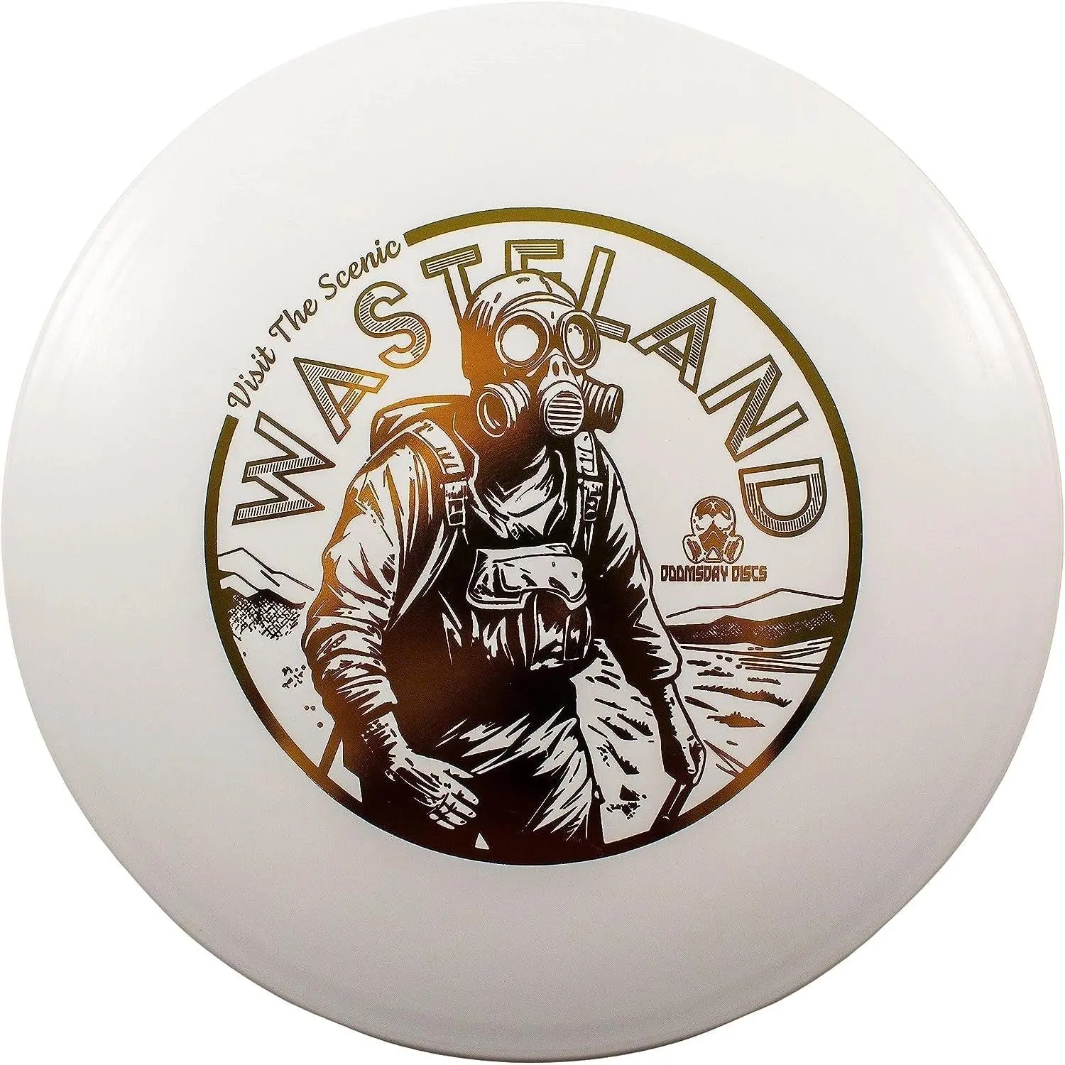 DOOMSDAY DISCS Wasteland Overstable Midrange Disc Golf Disc - Beadless, Shallow Rim, 21cm, 177g, Apocalypse Theme Outdoor Gear - Go-To for Everyone, Premium or Basic Plastic Options (Basic is Cheapest)