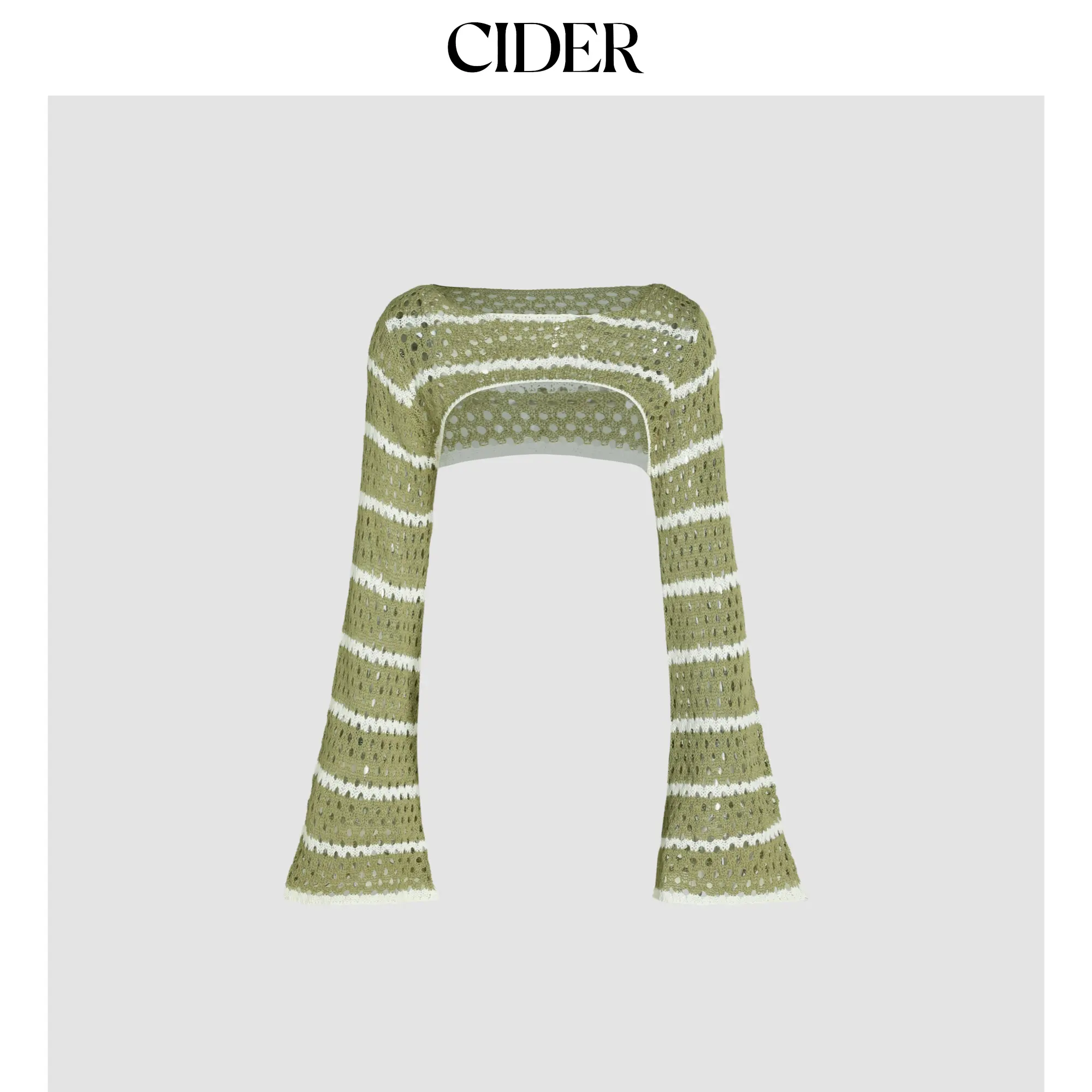 Cider [5 colors, size 2-26] Midnight Veil Ultra-Cropped Long Sleeve Shrug