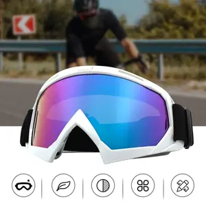 Motorcycle Off-Road Goggles, Snow Ski Windproof Riding Goggles, Winter Face Mask Tactical Sunglasses, Unisex Racing Cycling Goggles