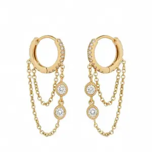 Double Chain Dangle Earrings