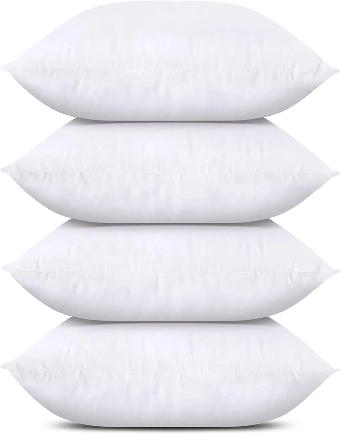 Bedding Pillow (Set of 4, White), 45.72 x 45.72 cm Sofa, Bed and Sofa Decoration Fill Pillow