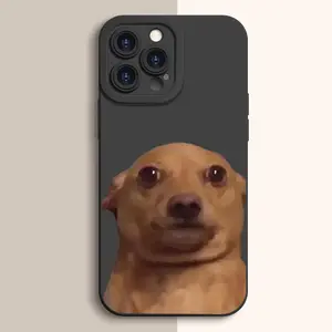 Cute Dog Pattern Phone Case , TPU Soft Silicone ,Fully Protected and Shockproof For iPhone 17 16 15 14 13 12 11 Pro Max Plus X Air Funny Mini 16E 17E MEME