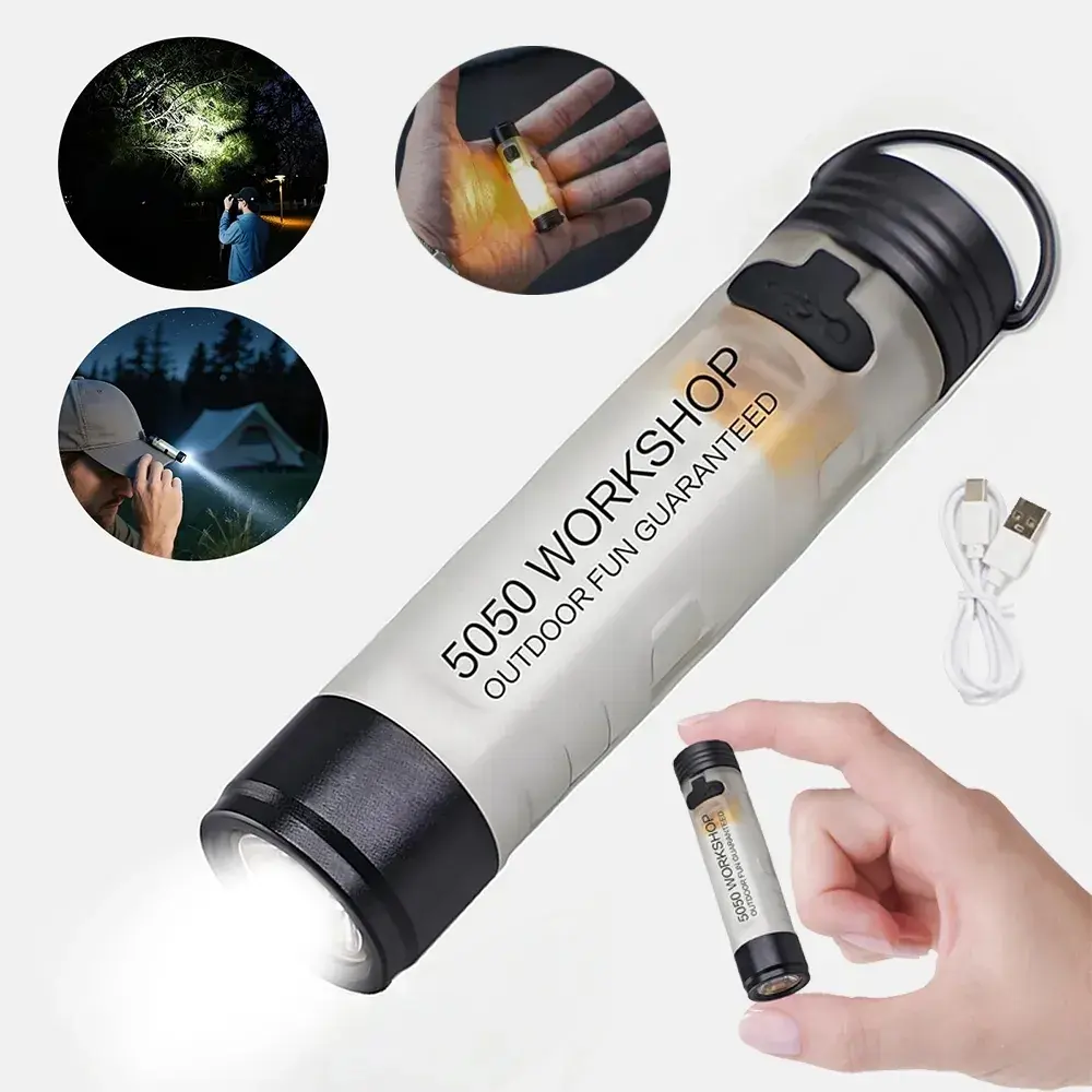 Rechargeable Clip-On Hat Light with Mini LED, Portable Headlamp for Outdoor Activities, Bright and Durable Flashlight, Hiking Flashlight, Portable Outdoor Headlight