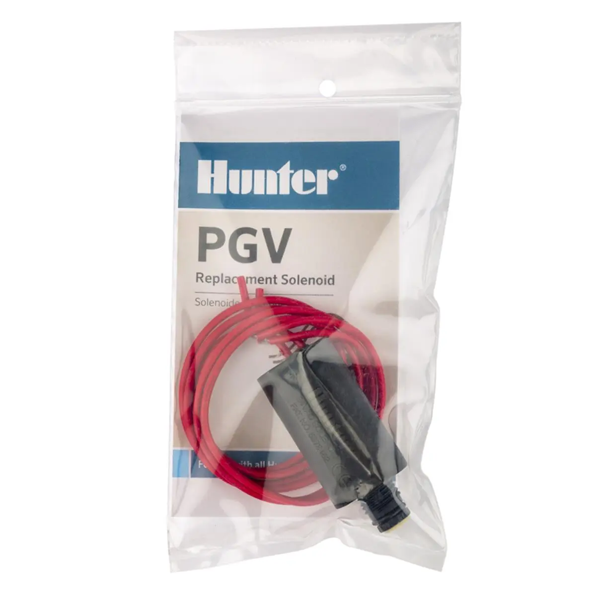 Hunter PGV 7014330 Solenoid Valve Part, 24x7 in, Ultra-Durable Plastic, Black, Water Intrusion Stopper