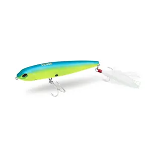 VENSE Top Water Lures Tumbao Floating - Chip Resistant Body Coat Internal Rattling System Mustad Hooks for Saltwater & Freshwater Fishing