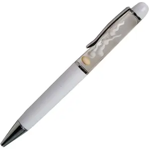 Egg Sperm Pen 3D Floater Floating Will Be Moved Funny Pens For Adults Him Her Unique Gift Boy Girl Friend Women Wife Husband(White)