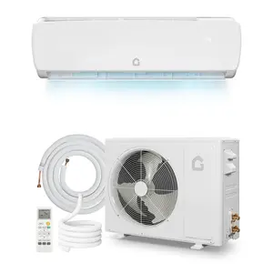 High-Efficiency 9000 BTU Wall-Mounted Mini Split Air Conditioner & Heater – 19 SEER2 Ductless Inverter AC with Heat Pump – 115V, Cools & Heats up to 450 Sq. Ft – Installation Kit Included, White