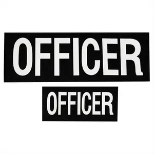 ROTHCO Officer Patches with Hook Back - 2 Piece Set Durable Polyester, 4"x10.75" & 2.5"x5.75" for Uniforms & Tactical Packs for Police & Frontline Workers