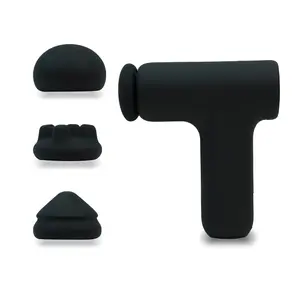 17well Portable Handheld Muscle Deep Tissue Training Pressing vibration percussion Massage Gun Trainers (with four gun replacement heads) Comfort aneros massager