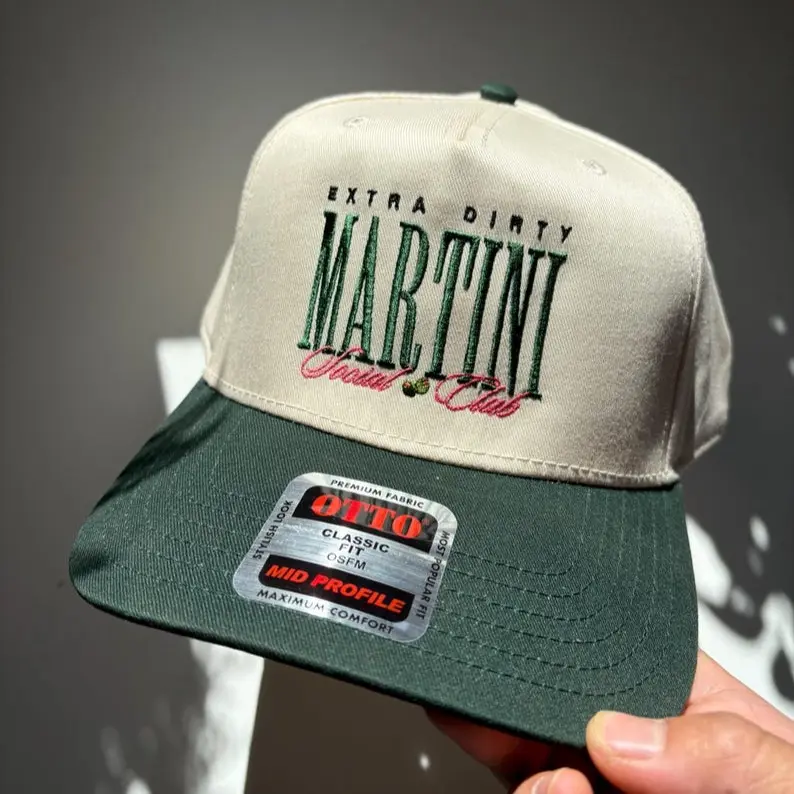 Martini Social Club Two Tone Trucker Hat, Martini Extra Dirty Hat, Cocktail Hat, Bachelorette Girls Trip Hats No Minimums, Martini Gift