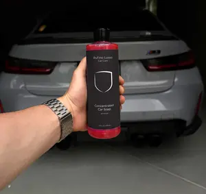Rufino Lusso Car Care Concentrated Car Soap – Ultra Thick Foam Car Wash Shampoo Safe for Ceramic Coatings & Wax, pH Neutral Formula – Cherry Fragrance – 16oz