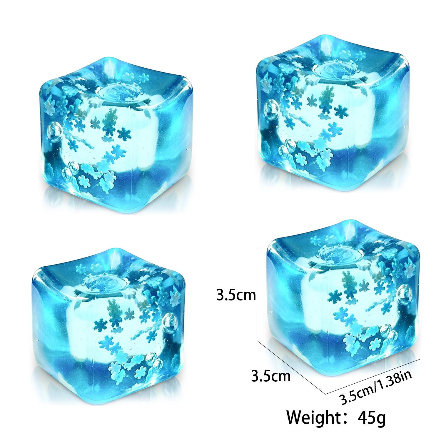 Freely Squeezable Soft Ice-Cube Stress Relief Toy
