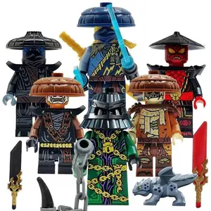 Villains forbid building blocks, ninja phantoms, Nockert, Zach Temple, Phantom Derrick, mini toy figures, birthday gifts.