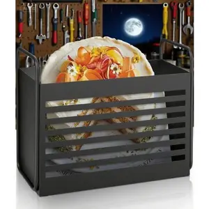 Black Home Office Organizer - Magazine and File Holder for Books, Newspapers, Tablets - Durable Storage Bin with Sleek Design - Space-Saving Desktop Organizer - Easy Access Document Tray mini basket cap brown vanilla hotel use org i nizer