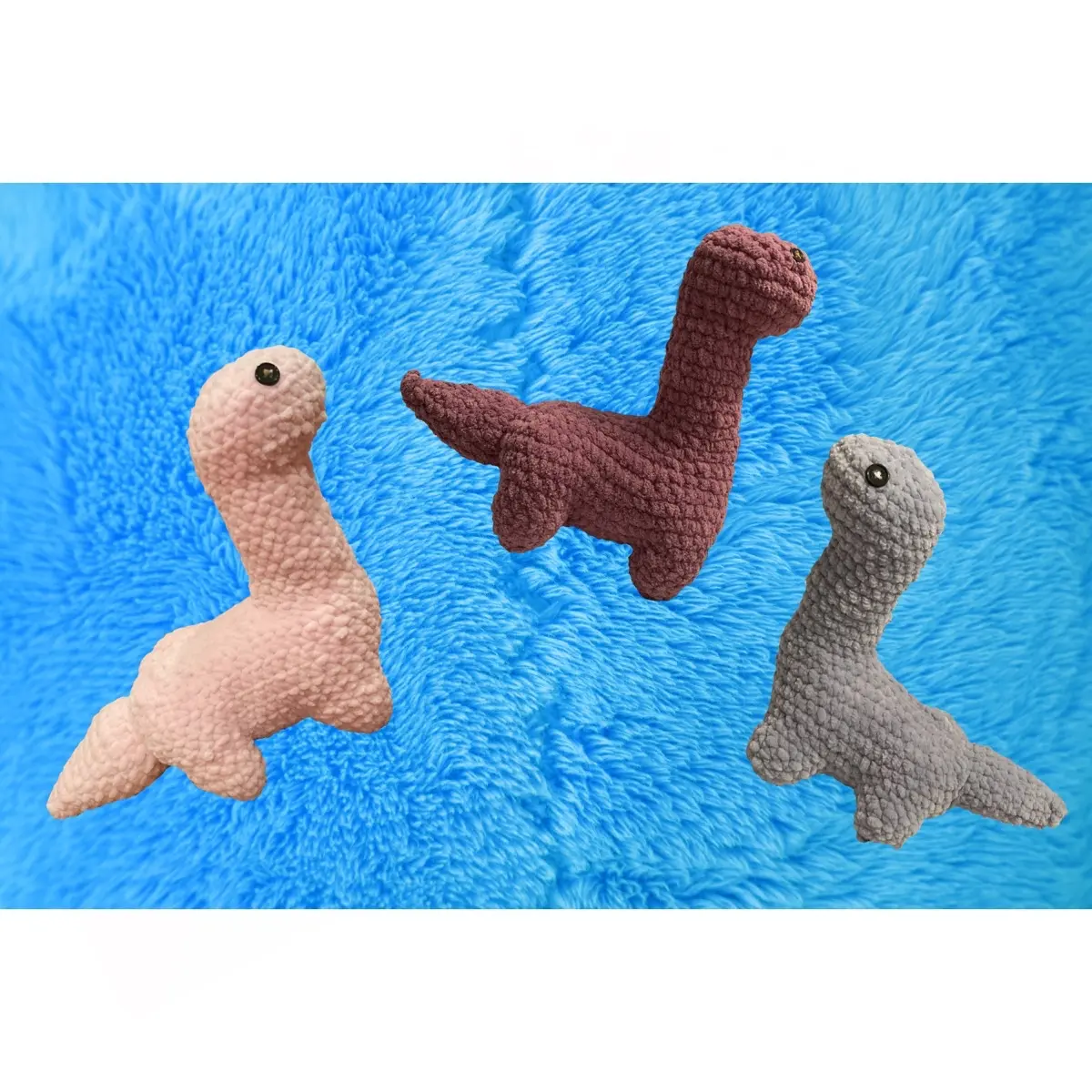 Crochet amigurumi chubby Dino
