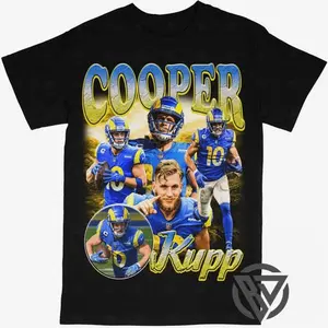 Cooper Kupp T-shirt For Men Women, For Fans Unisex Casual Streetswear Top Los Angeles Rams Football