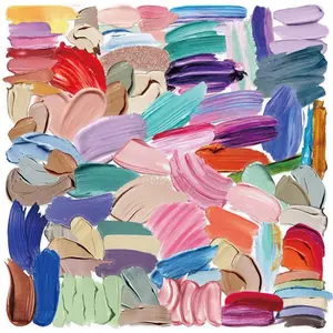 60PCS Transparent Cartoon Palette Sticker Pack Decorative Stickers - Waterproof Clear PET for Scrapbook, Guitar & Notebook Decor AnimeWorlds Store