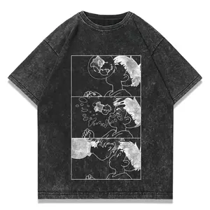 Ponyo Shirt, Studio Ghibli Shirt, Anime Shirt, Vintage T-Shirt, Crewneck Medium Cotton Short Slevee Casual Printed Summer Streetwear Tshirt