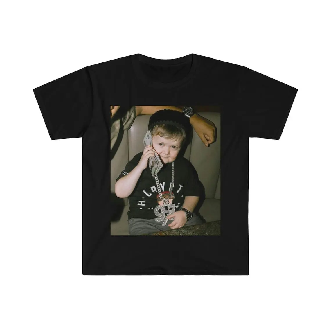 Hasbulla Magomedov Money Phone, Mini Khabib Meme, Apparel Viral Tee, Joke Gift Shirt, Adult funny T-shirt, Gift for Woman and Man