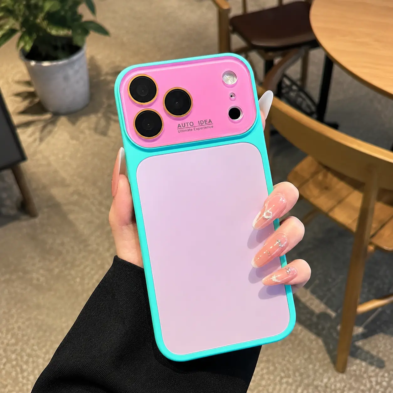 Summer Vibe Dopamine Color Block Phone Case for iPhone 17 16 15 14 13 Pro Max, Colorful Cute Aesthetic Soft Touch Shockproof Anti-Drop Protective Phone Cover