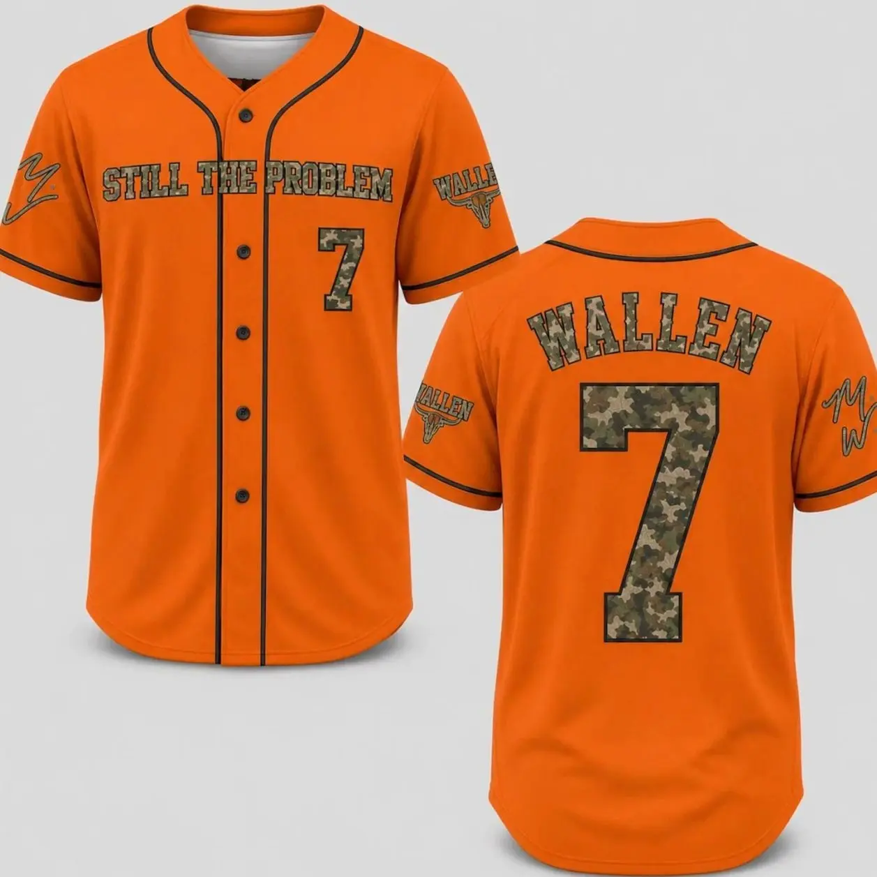 Wallen Still The Problem Tour 2026 Baseball Jersey - Country Music Fan Merch 5
