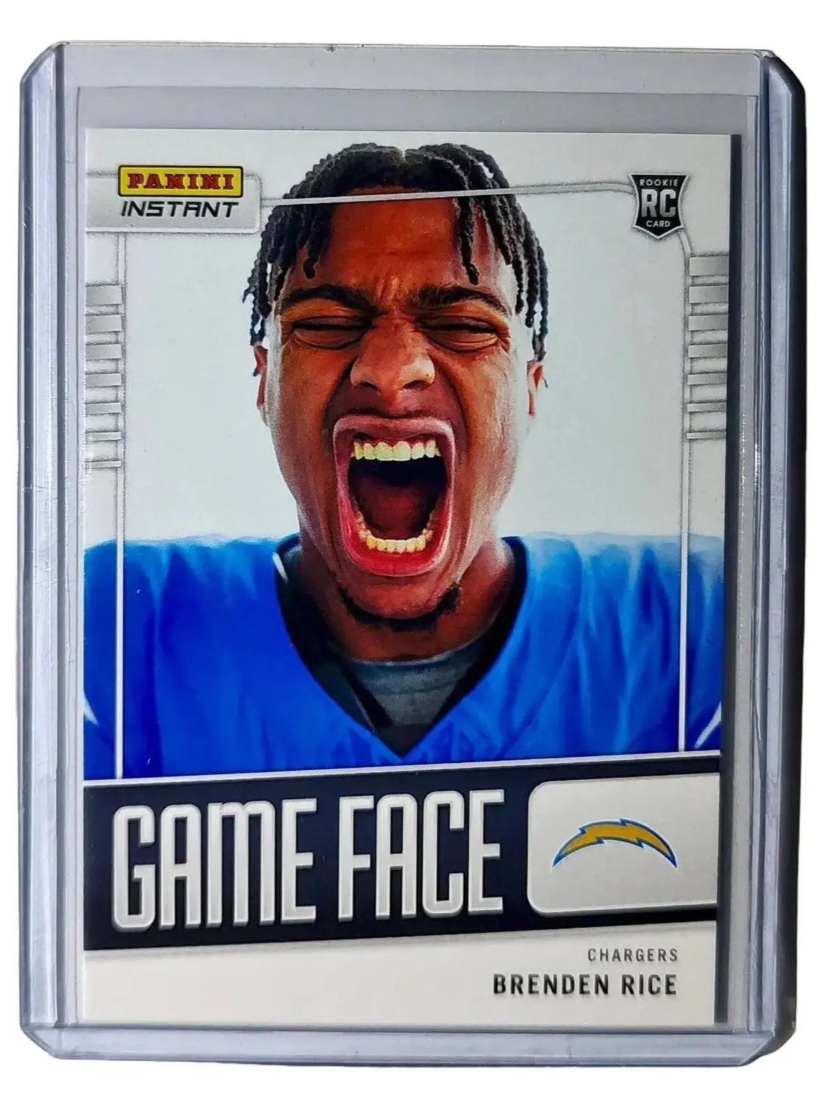 Brenden Rice 2024 Panini Game Face #36 NFL Rookie Card LA Chargers 1/331