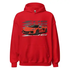 2024 Corvette Z06 Torch Red C8 Vette Owners Drivers Hoodie Pullover Sweatshirt