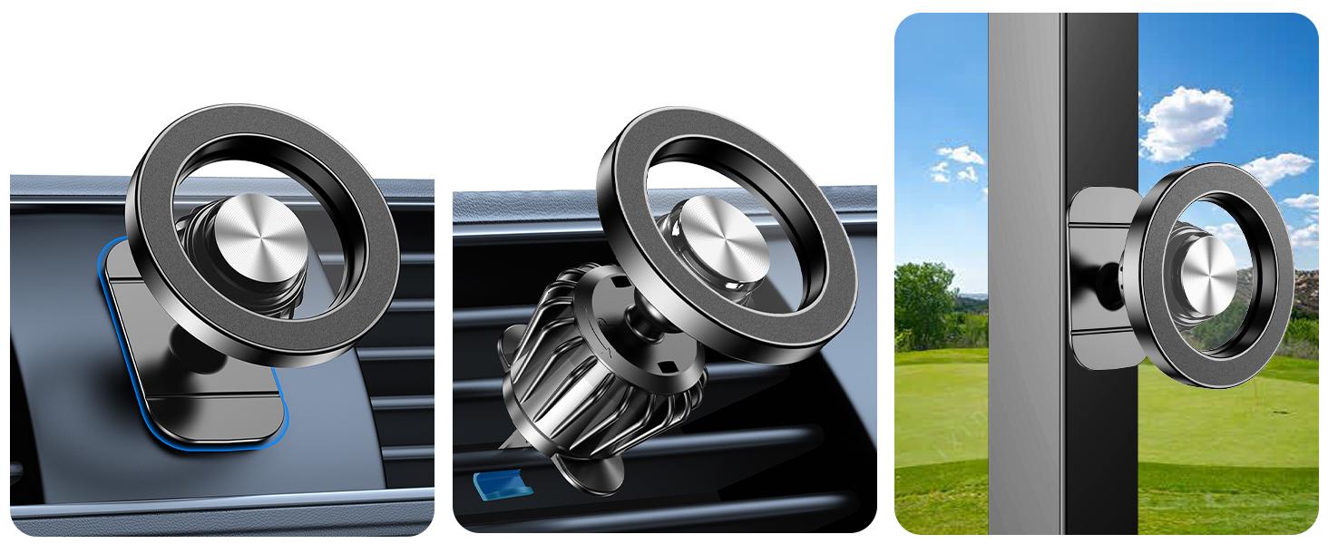 Magsafe Car Mount【20 Strong Magnets】Magnetic Phone Holder for Car Phone Holder Mount Dash Mounted Holders Cell Phone Holders for Your Car Accessories for Women Men for iPhone 17 16 15 14