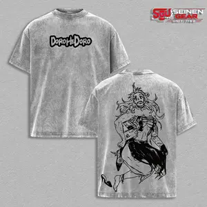 Nikaido T-Shirt – Dorohedoro Oversize Anime Graphic Tee, Acid Washed Heavy Cotton Shirt, Vintage Manga Streetwear, Unisex Casual Wear, Anime Merch, Gift for Anime Fans