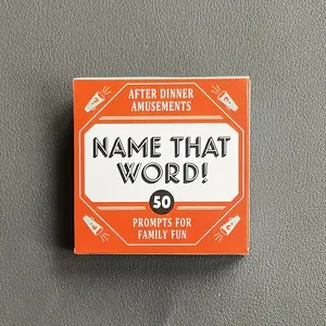 Name That Word Card Game, 50pcs/set Fun Game Cards for Friend Gatherings, Family Gatherings, Holiday Gifts, Perfect for Buying