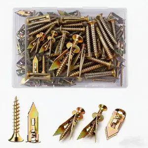 Drywall Self-Tapping Screw Anchor Set, Durable Drywall Anchors for Secure Installation, Ideal for Home Improvement Projects