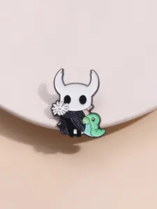 Hollow Knight Jotun Badge, Classic Video Game Character Design, Adventure Themed Accessory, Backpack Decoration Gift for Indie Gamers, Fashion Accessory