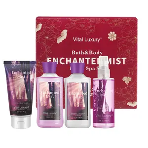 City of Love" Women's Skincare Gift Set - Includes Body Mist, Cream, and Wash with Eiffel Tower Design, Fresh Floral Scent, Formaldehyde-Free, Suitable for All Skin Types, Ideal for Bridesmaids or Valentine's Day